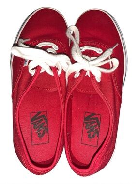 Red Vans Men’s size 6 Women’s size 7.5